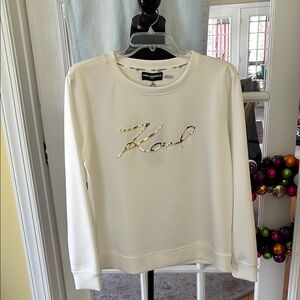 Karl Lagerfeld White Women's Sweater NEW